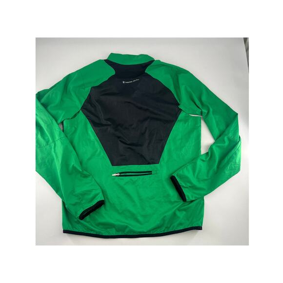 Pearl Izumi Jacket Womens Medium Green Yellow Full Zip Cycling Sportswear Active - Picture 9 of 11